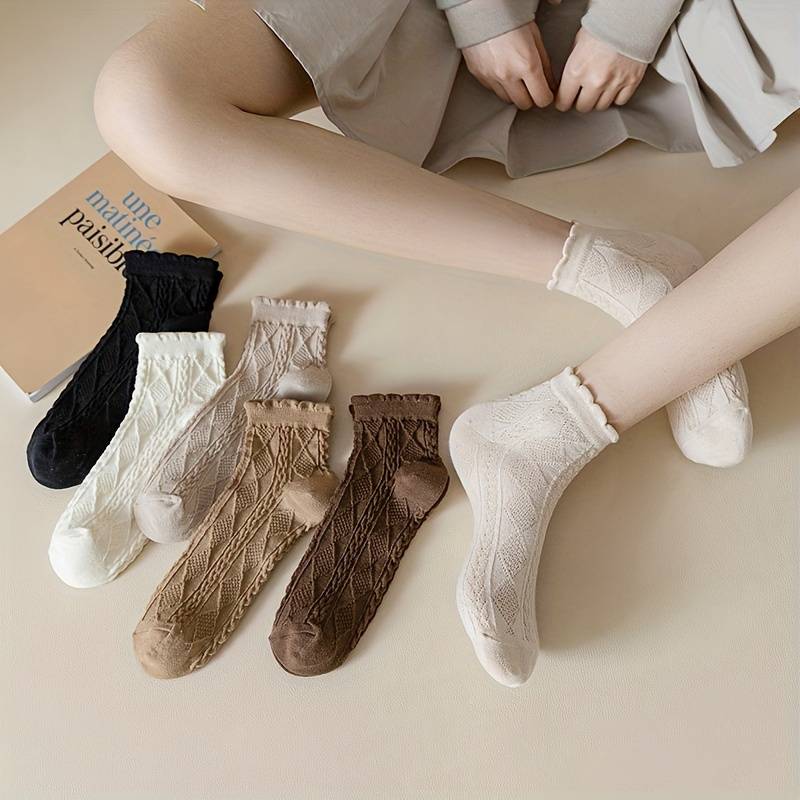 Argyle Ankle Socks (6pc)