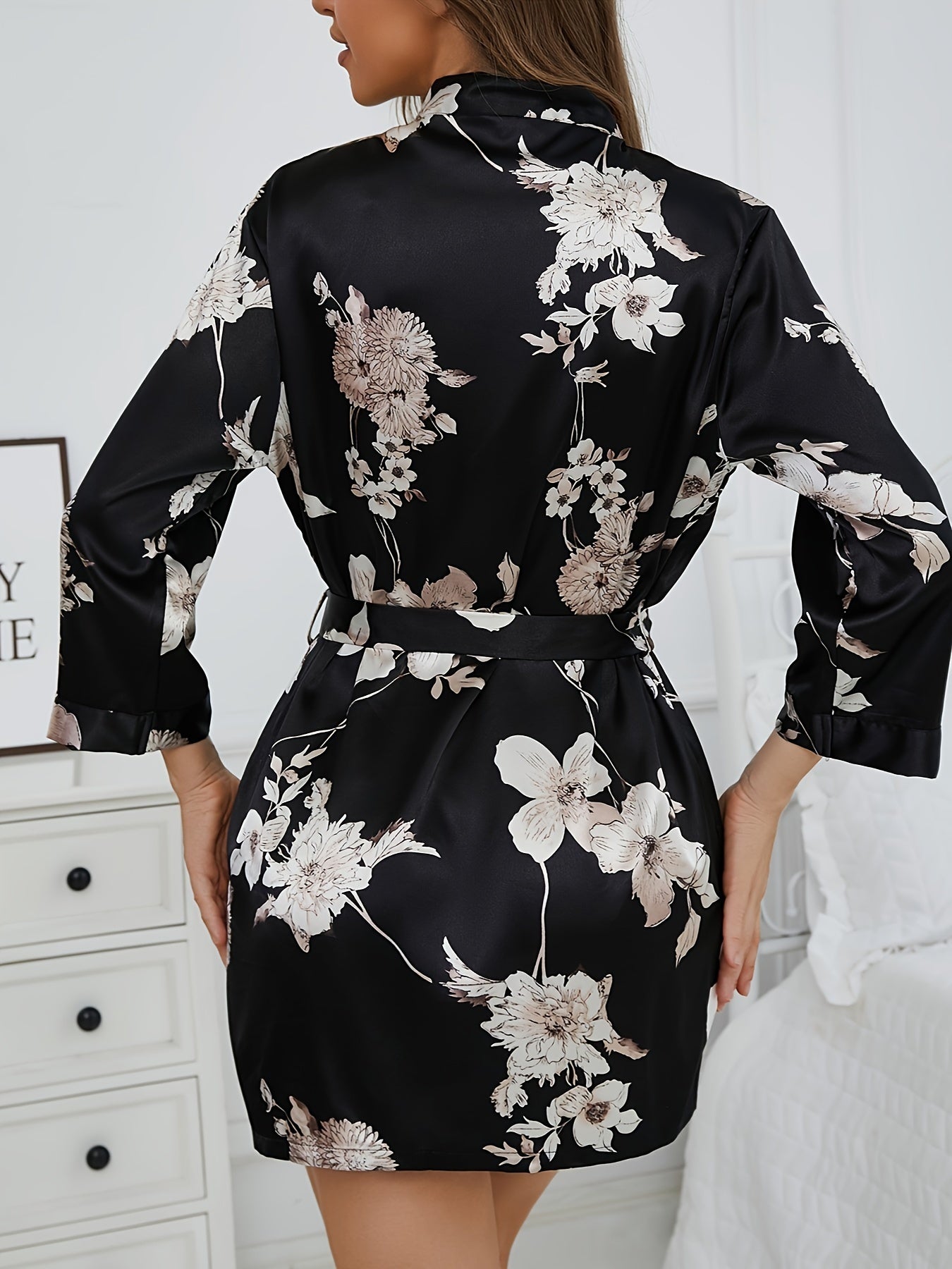 Flora Silk Robe