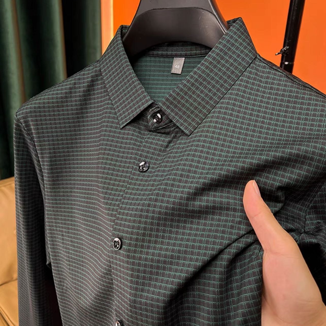 Men's Casual Plaid Shirt