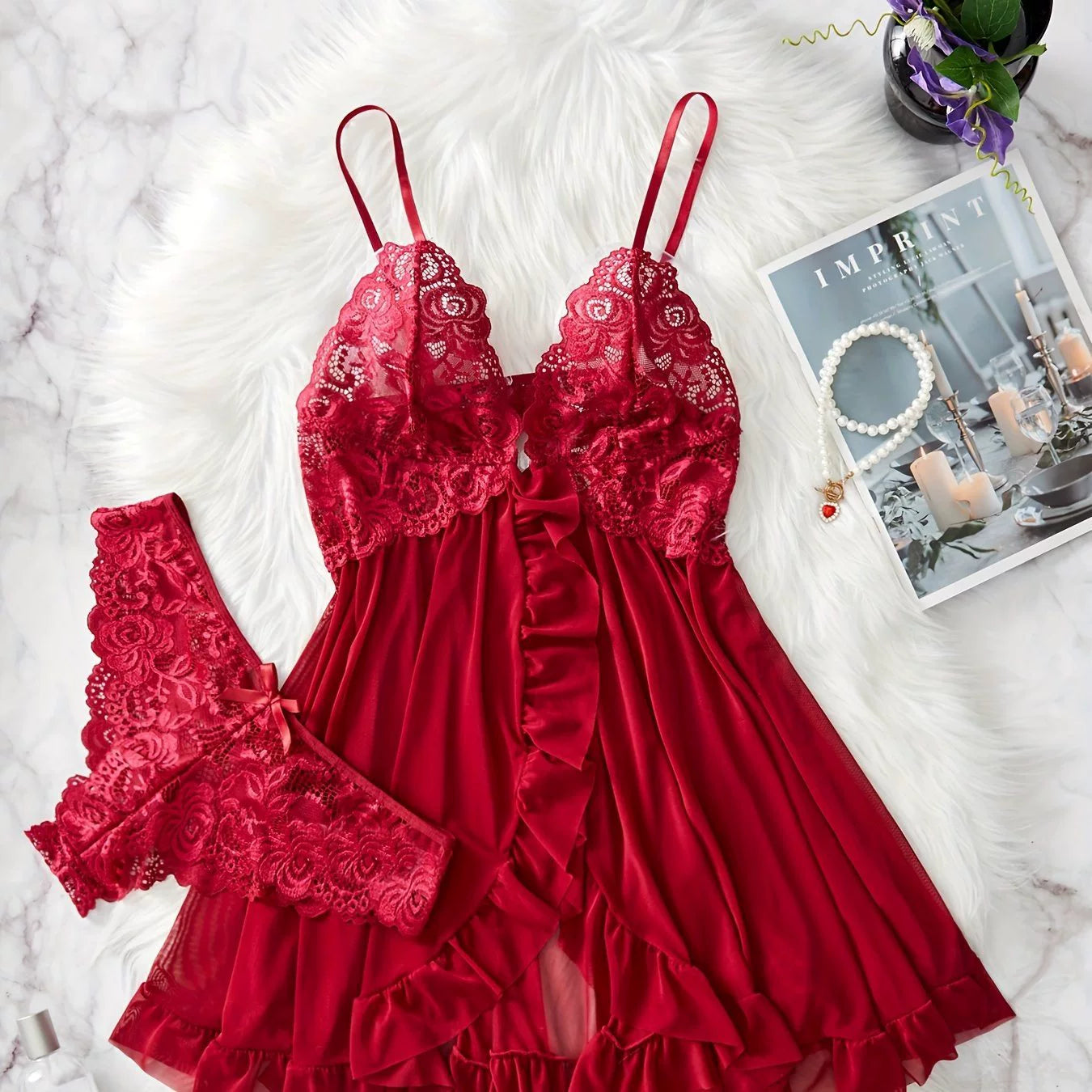 Ava Lace Lingerie Set