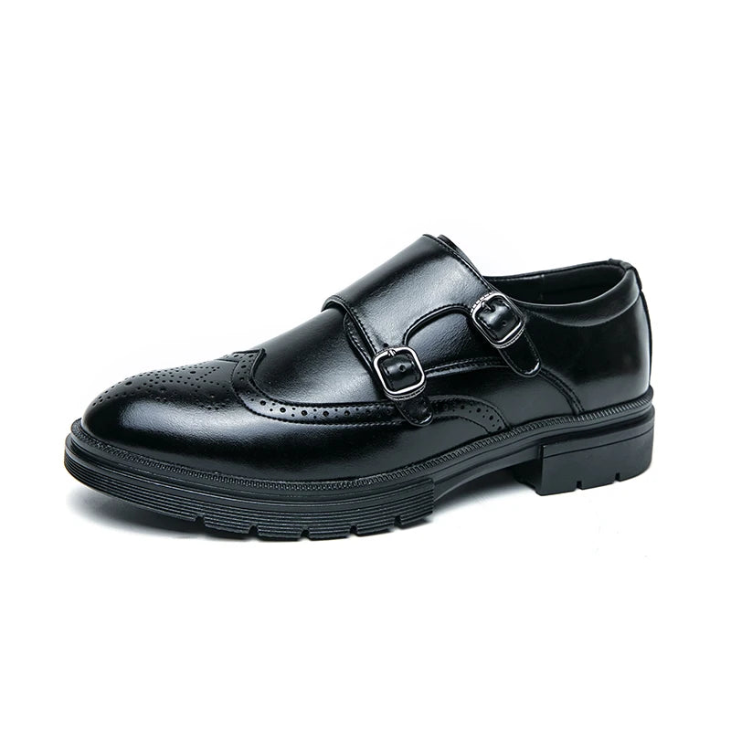 Vittorio Leather Double Monk