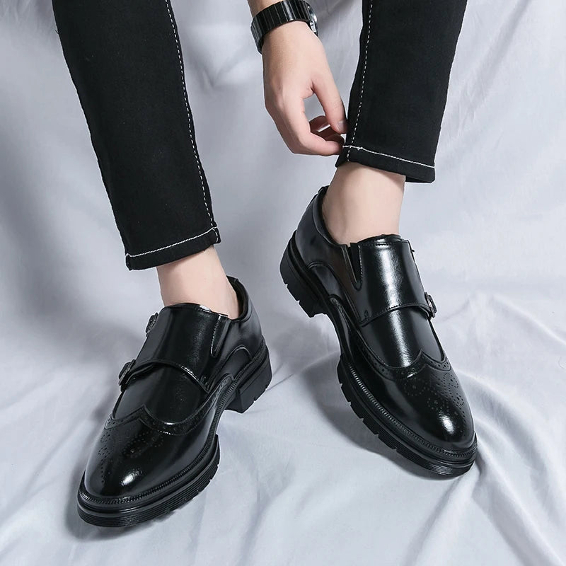 Vittorio Leather Double Monk