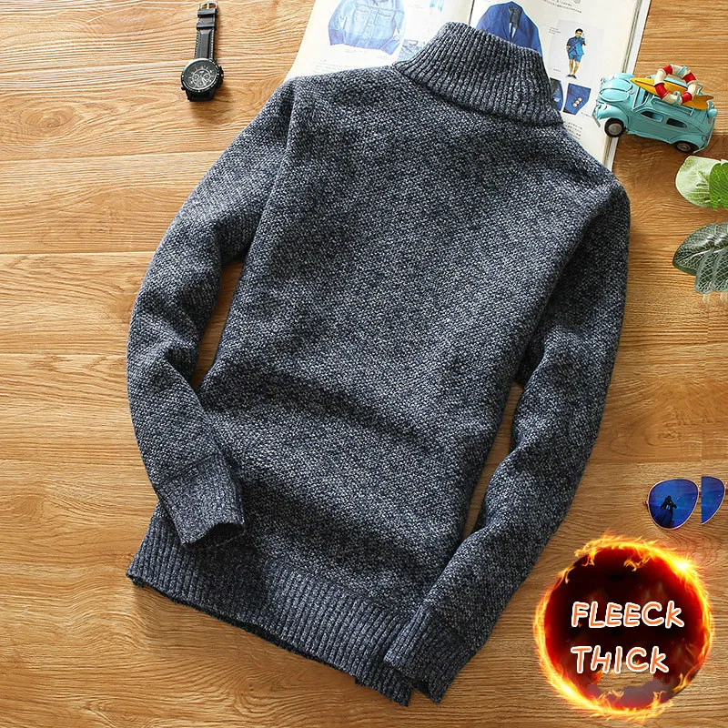 Men's Fleece-Lined Turtleneck