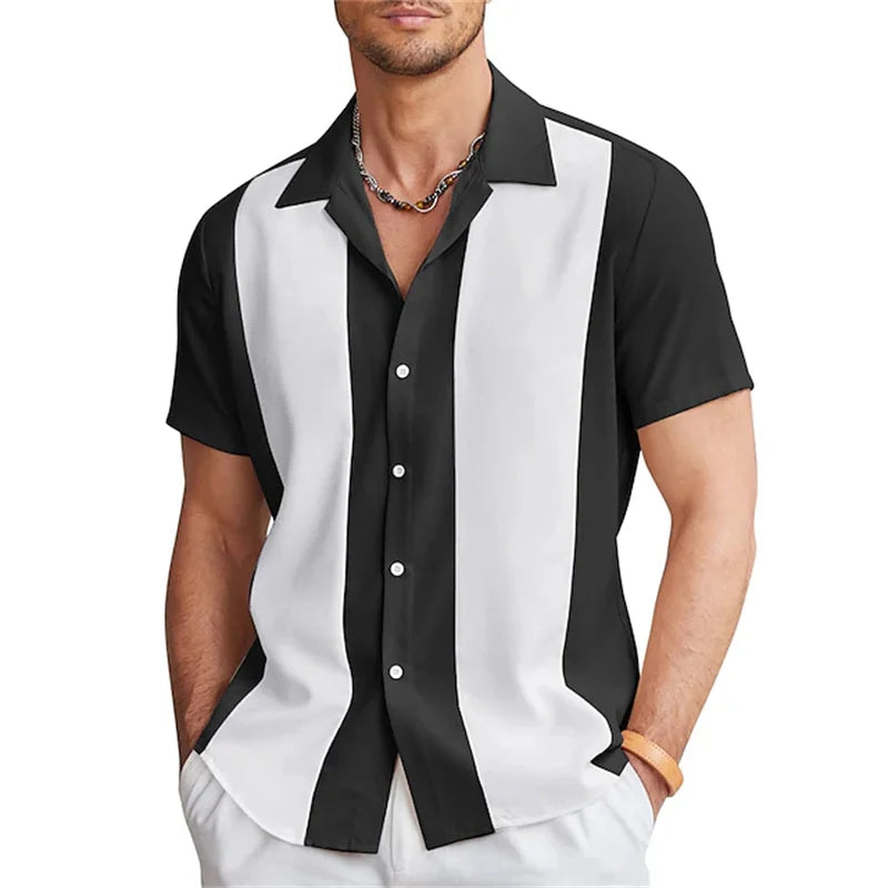 Classic Two-Tone Button Up