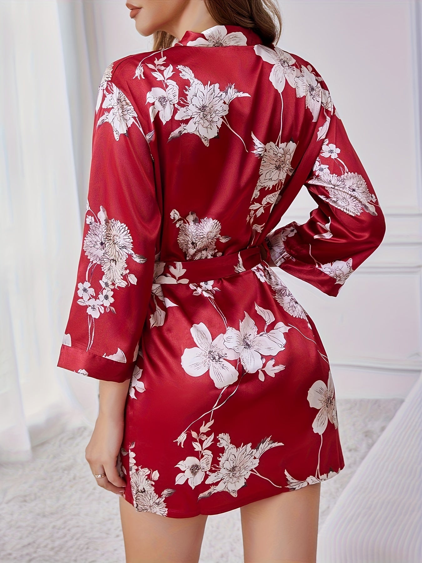 Flora Silk Robe