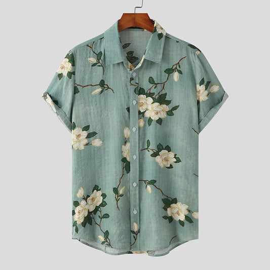 Floral Print Beach Shirt