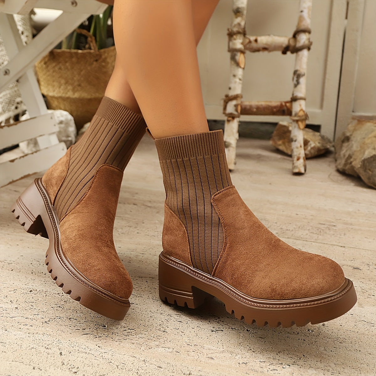 Eve Knit Boots