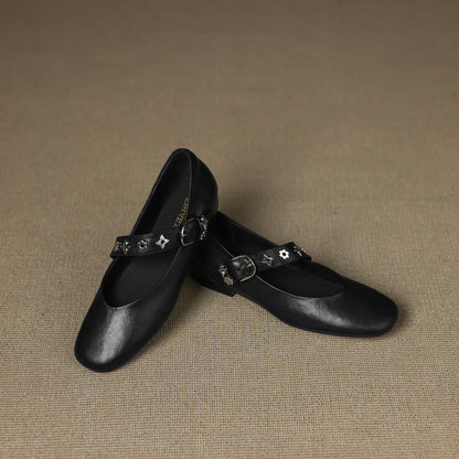 Zorie Genuine Leather Flats