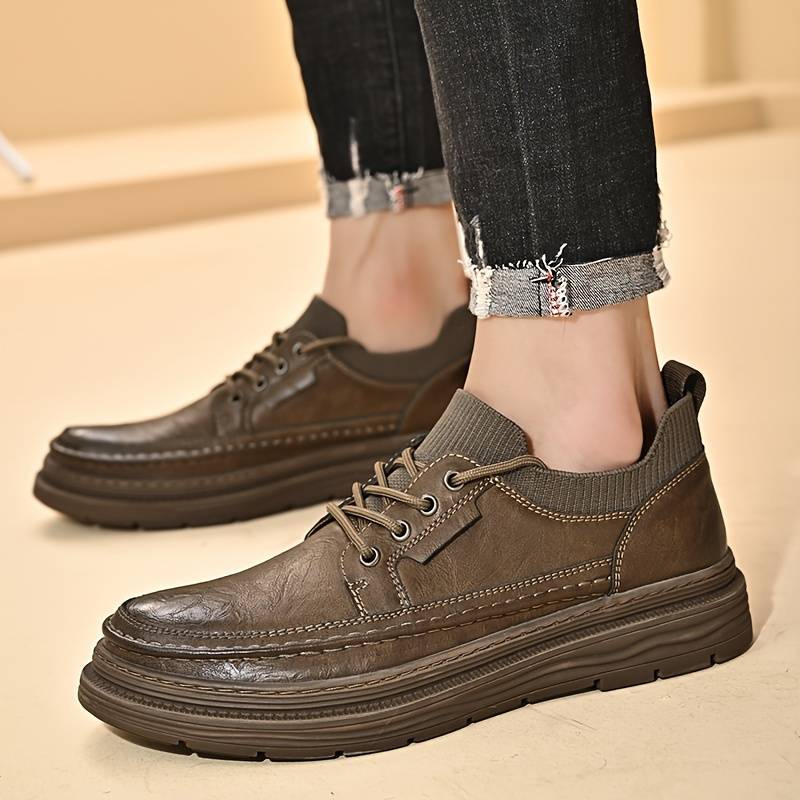 Casual Leather Lace-Ups