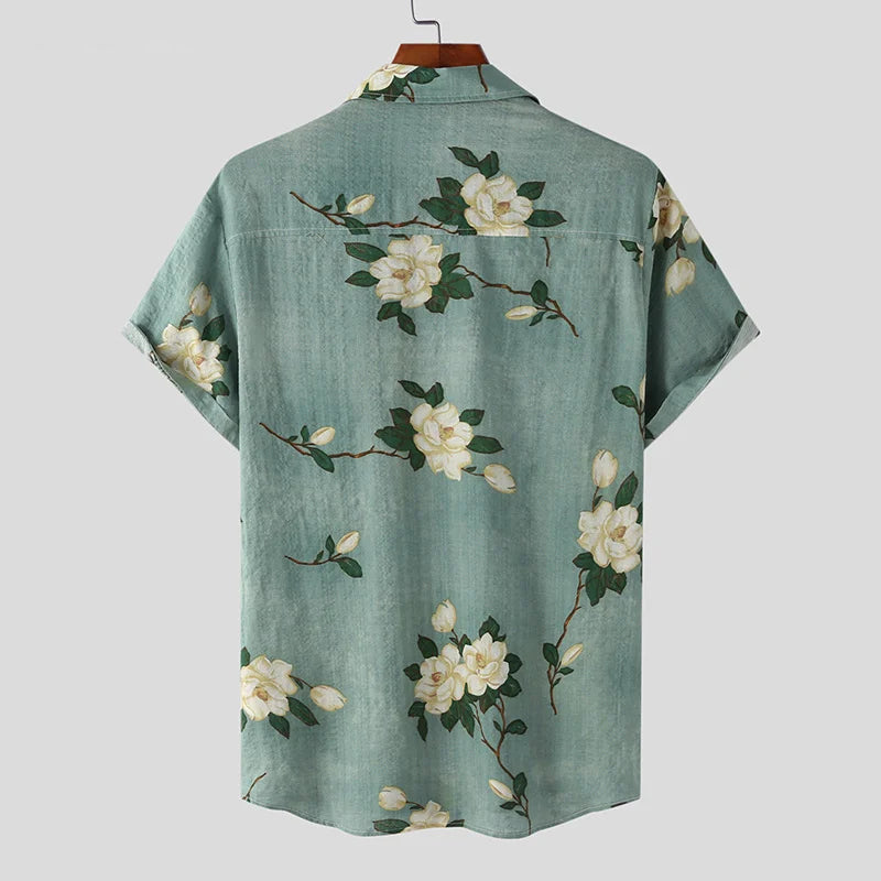 Floral Print Beach Shirt