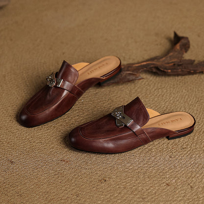 Dessa Genuine Leather Mules