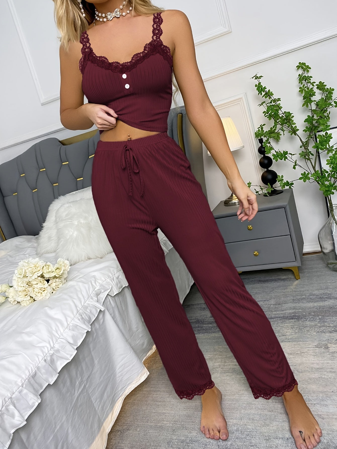 Daisy Striped Loungewear