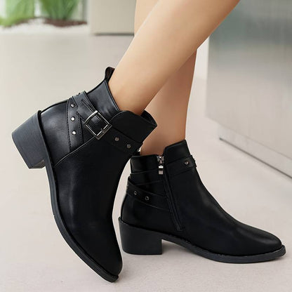 The Verona Leather Bootie