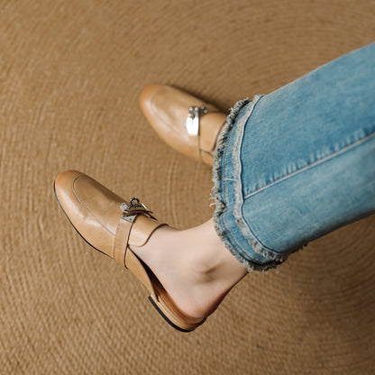 Dessa Genuine Leather Mules