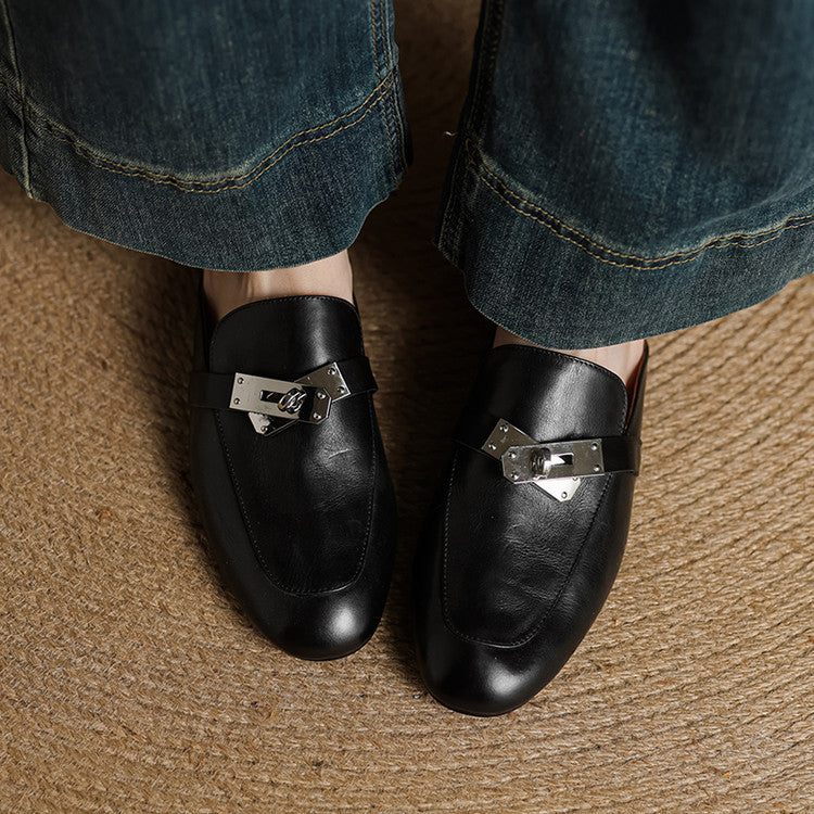 Dessa Genuine Leather Mules