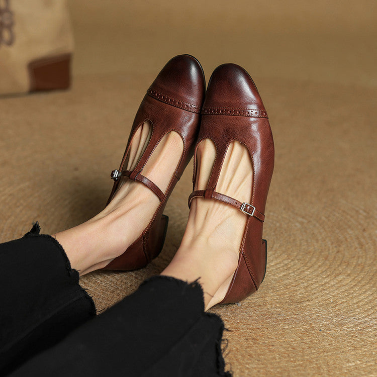 Graneth Genuine Leather Flats