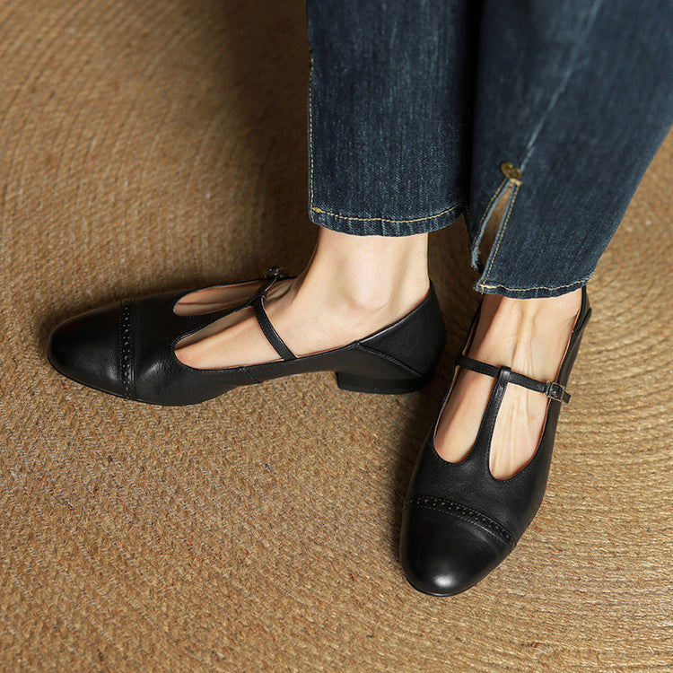 Graneth Genuine Leather Flats