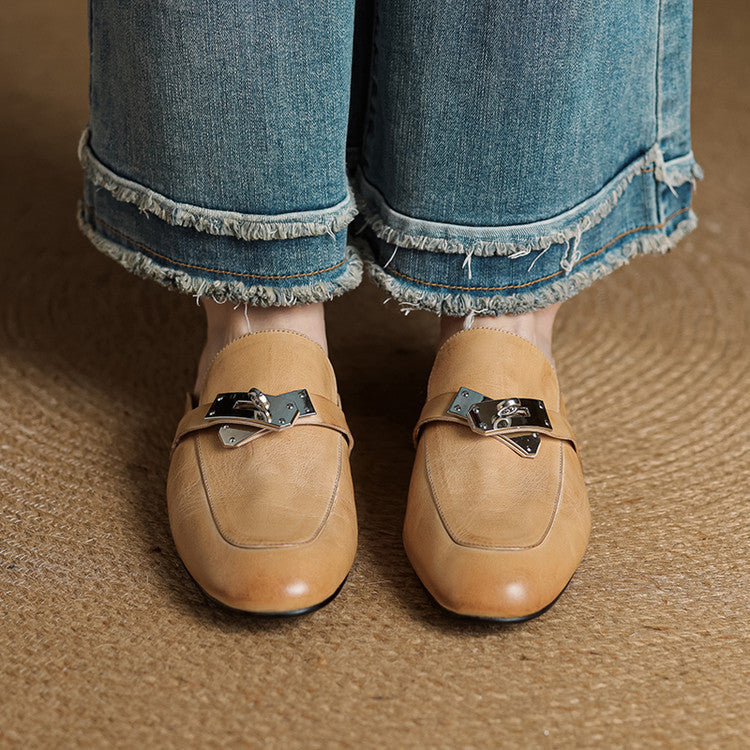 Dessa Genuine Leather Mules