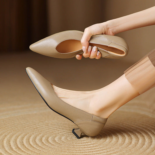 Nera Genuine Leather Heels