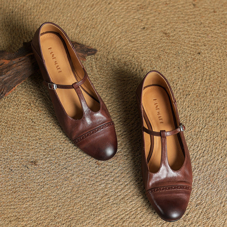 Graneth Genuine Leather Flats