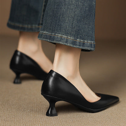 Elyia Genuine Leather Heels