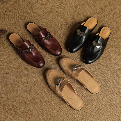 Dessa Genuine Leather Mules