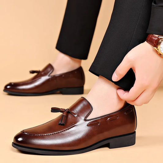 Polished Tassel Loafers