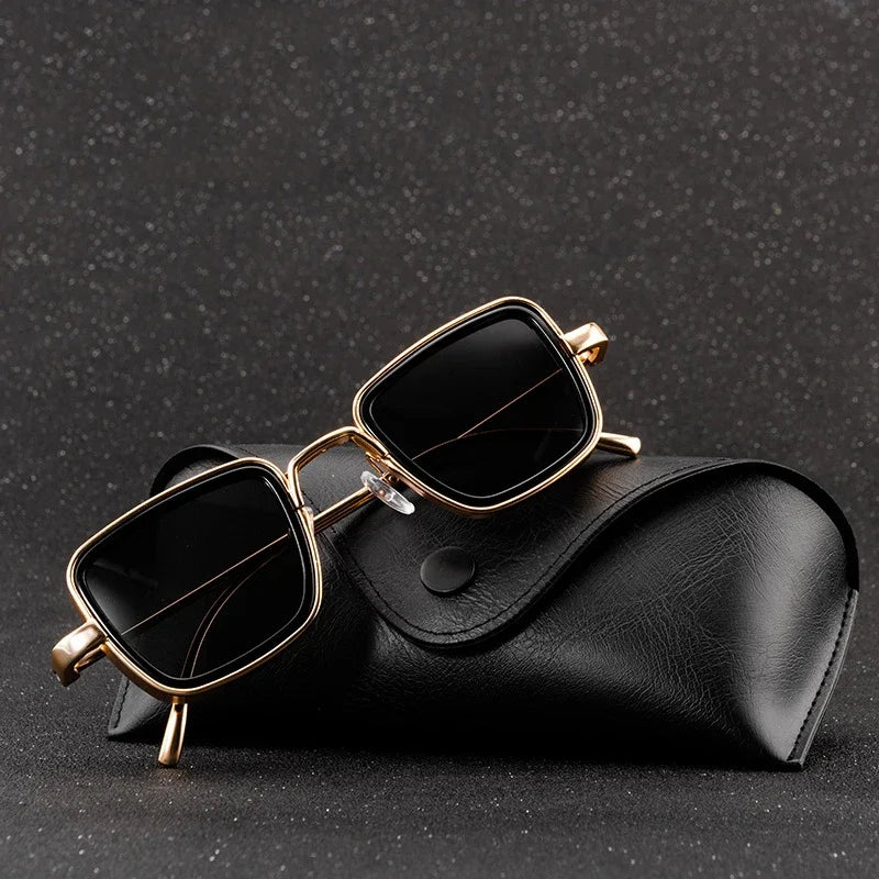 AZURA | Square Gold Sunglasses