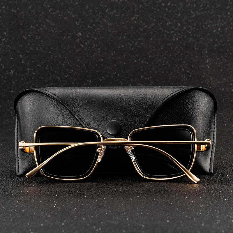 AZURA | Square Gold Sunglasses