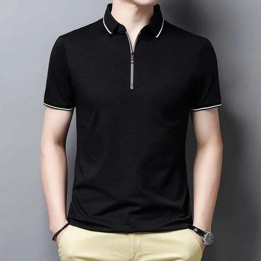 Dante Zip-Up Polo
