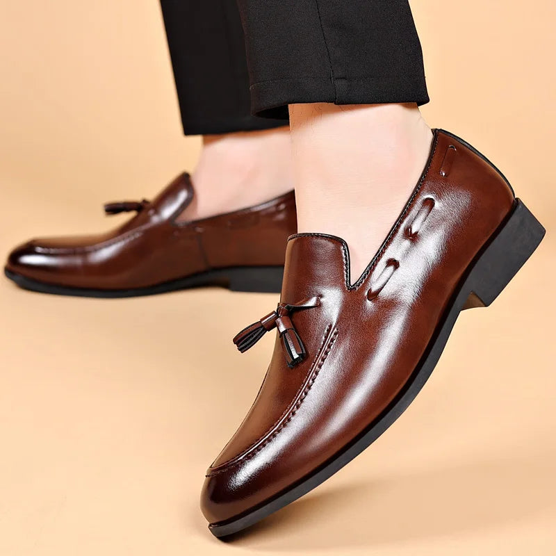 Polished Tassel Loafers