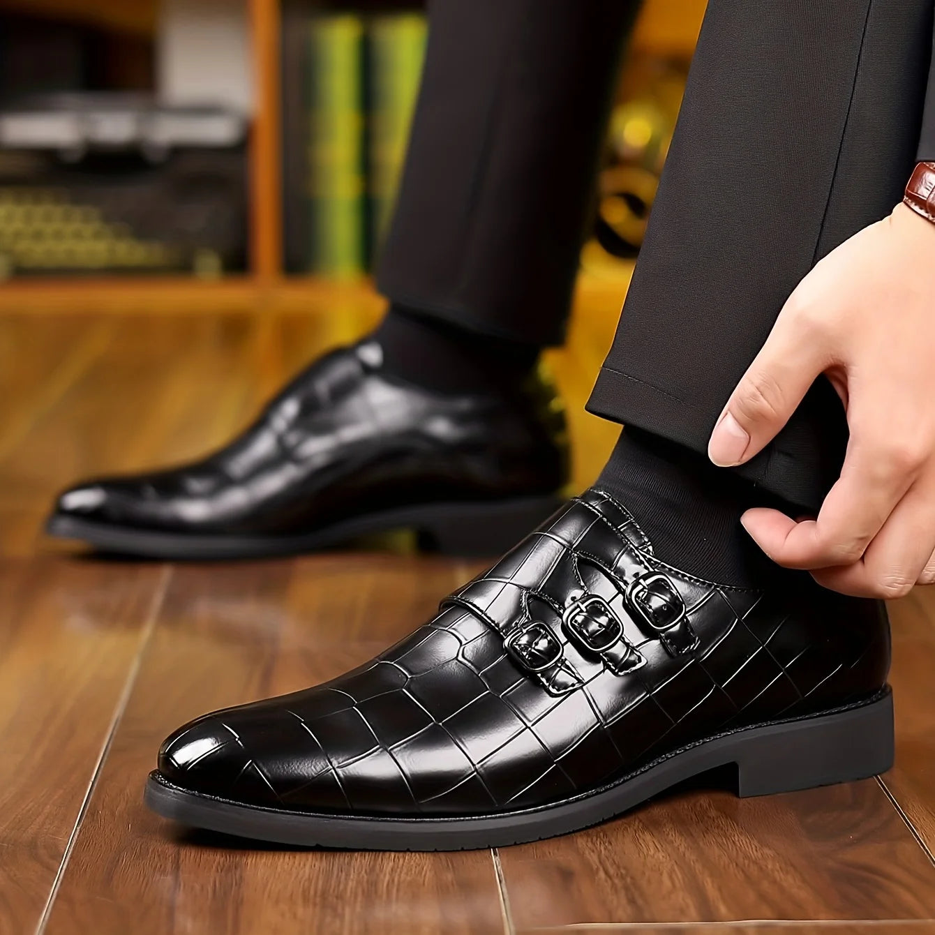 Venezia Buckle Dress Shoes