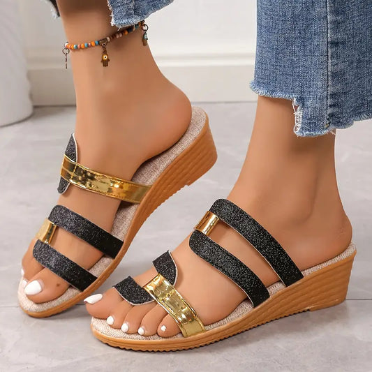 Elenor Wedge Sandals