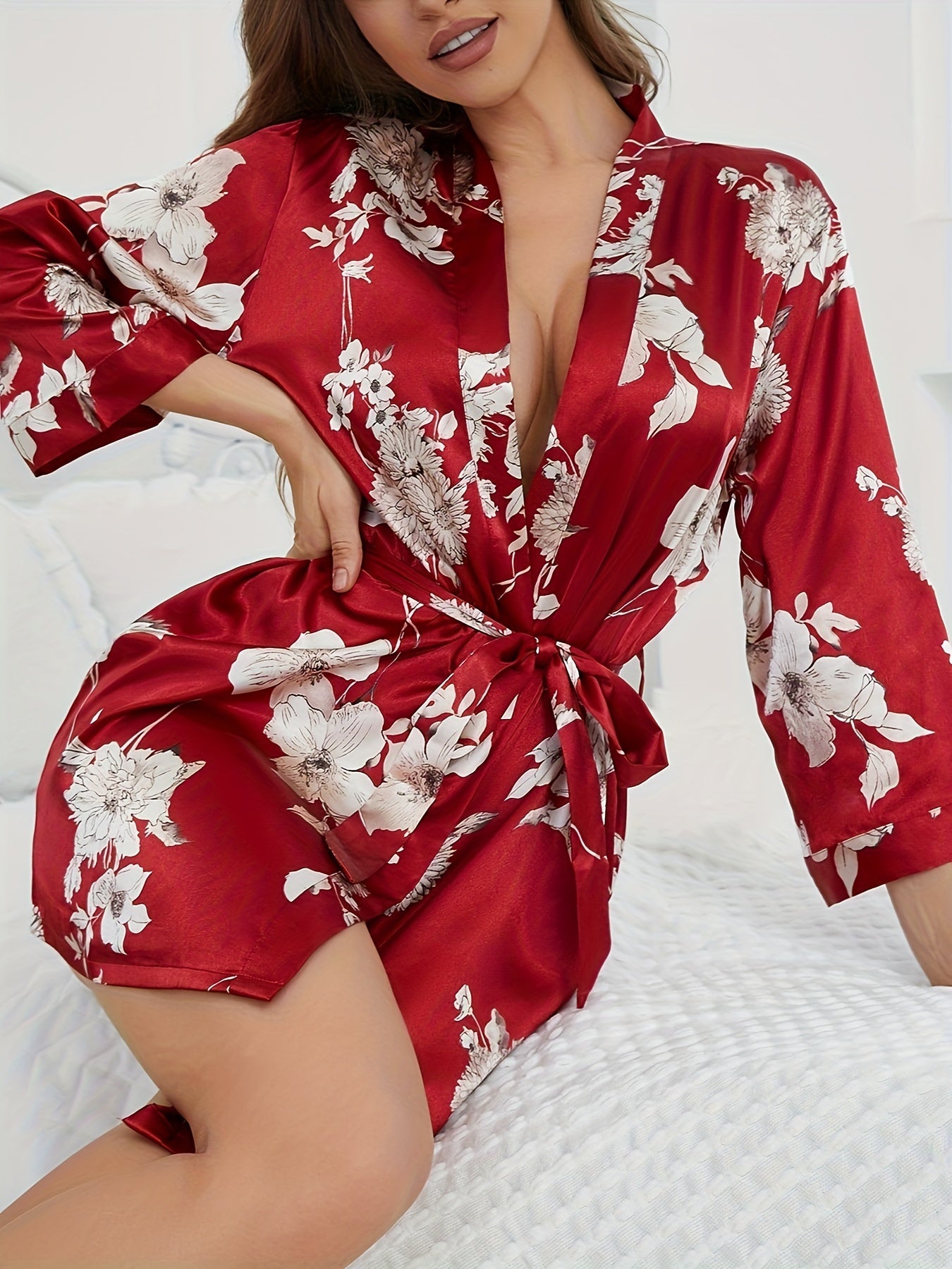 Flora Silk Robe