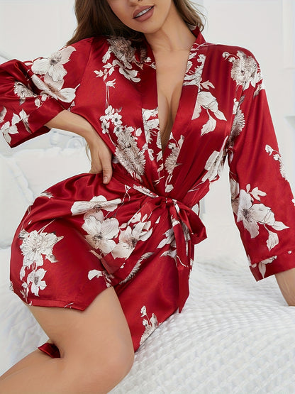 Flora Silk Robe