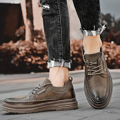 Casual Leather Lace-Ups