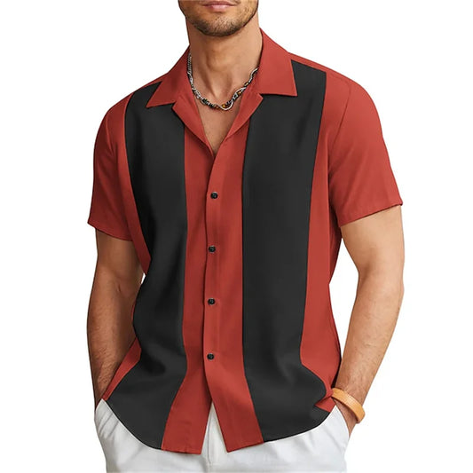 Classic Two-Tone Button Up