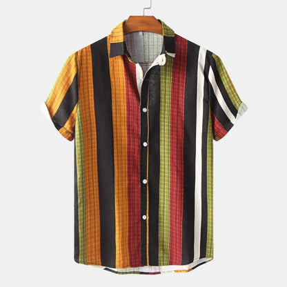 Vintage Stripe Beach Shirt